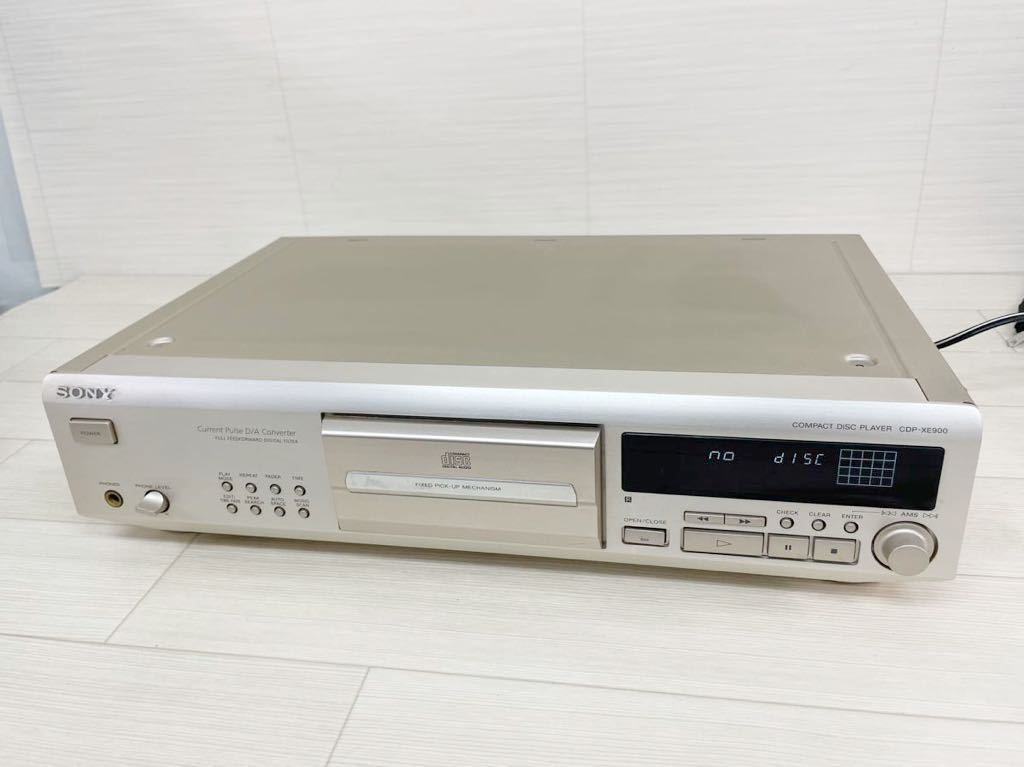 [ML6345-4]1円〜動作品！【SONY】CDプレーヤー CDP-XE900 