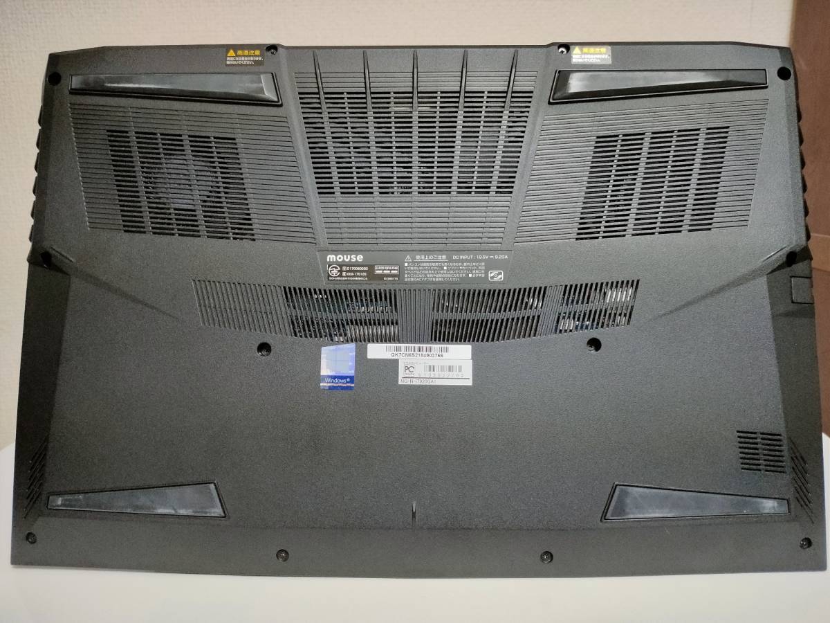 Gtune NEXTGEAR-NOTE i7920GA1 ゲーミングノートPC ( 第8世代Core i7 