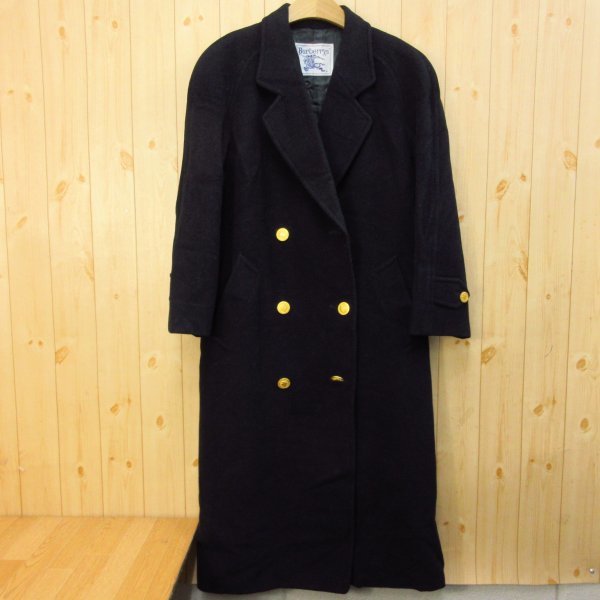 ◎使用少なめ！90s Burberry's バーバリー◇ポロコート ウール
