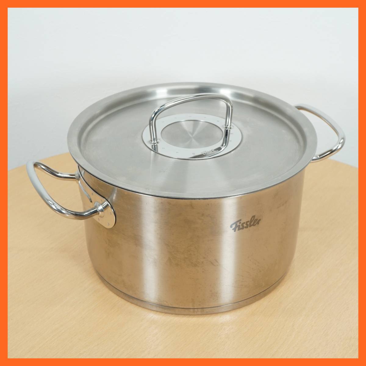 前ダ:【Fissler/フィスラー】ステンレス 両手鍋 24㎝ プロコレクション シチューポット ガス火/IH/オーブン対応 ドイツ製 ★送料無料★