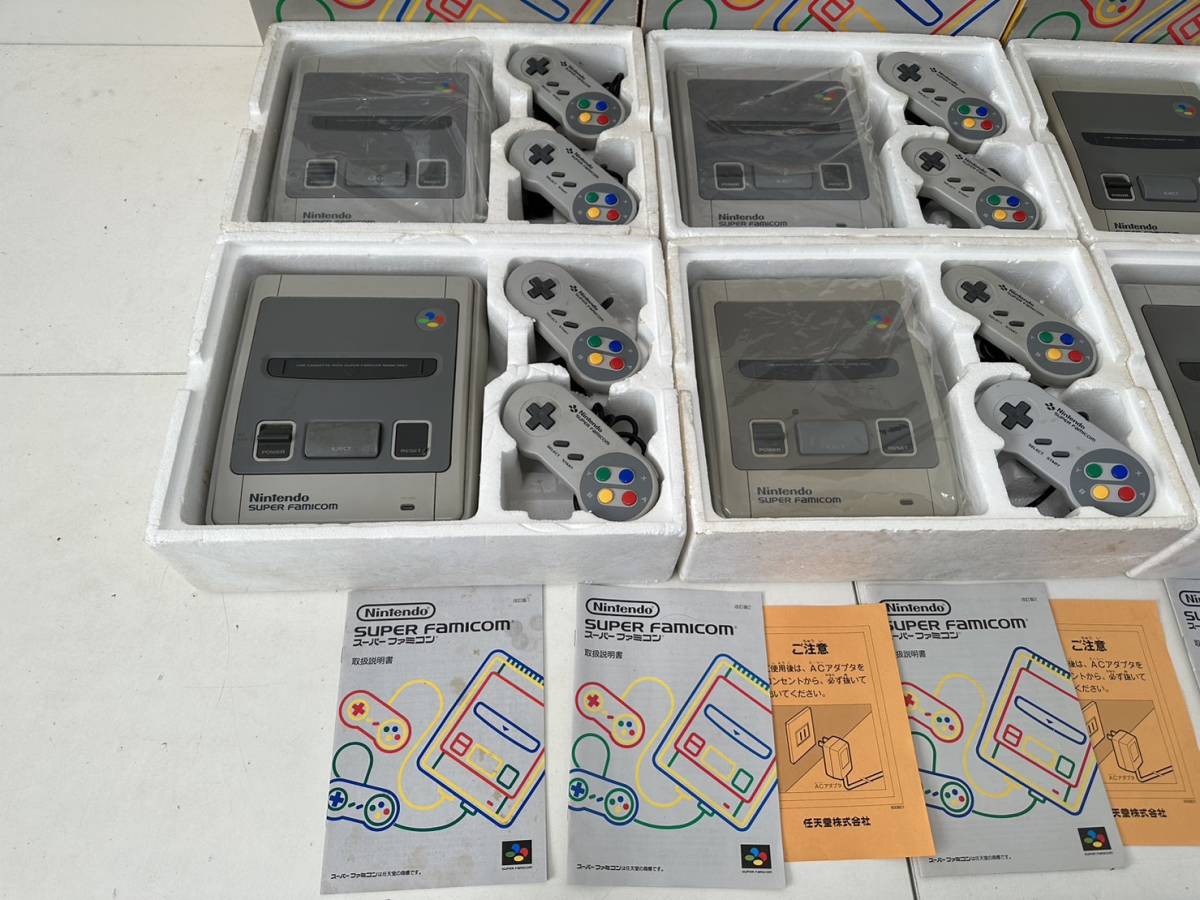 希少】【任天堂 SFC 後期型 スーパーファミコン 本体 箱付き 6台セット 