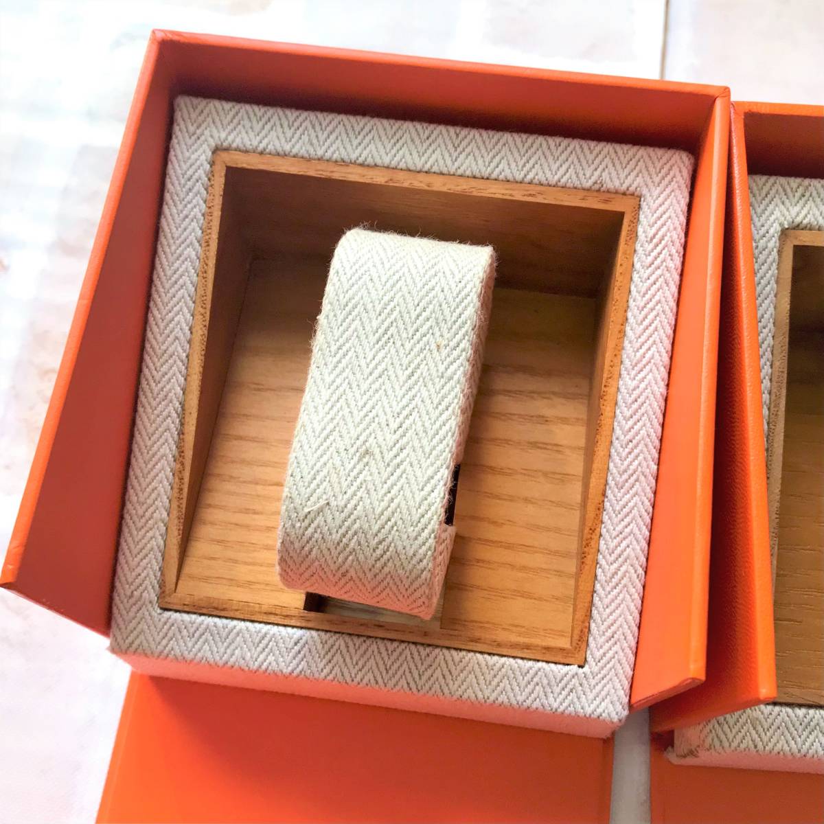 エルメス 腕時計ケース 2個セット 空箱 キズ有 エルメス 空箱 ケース