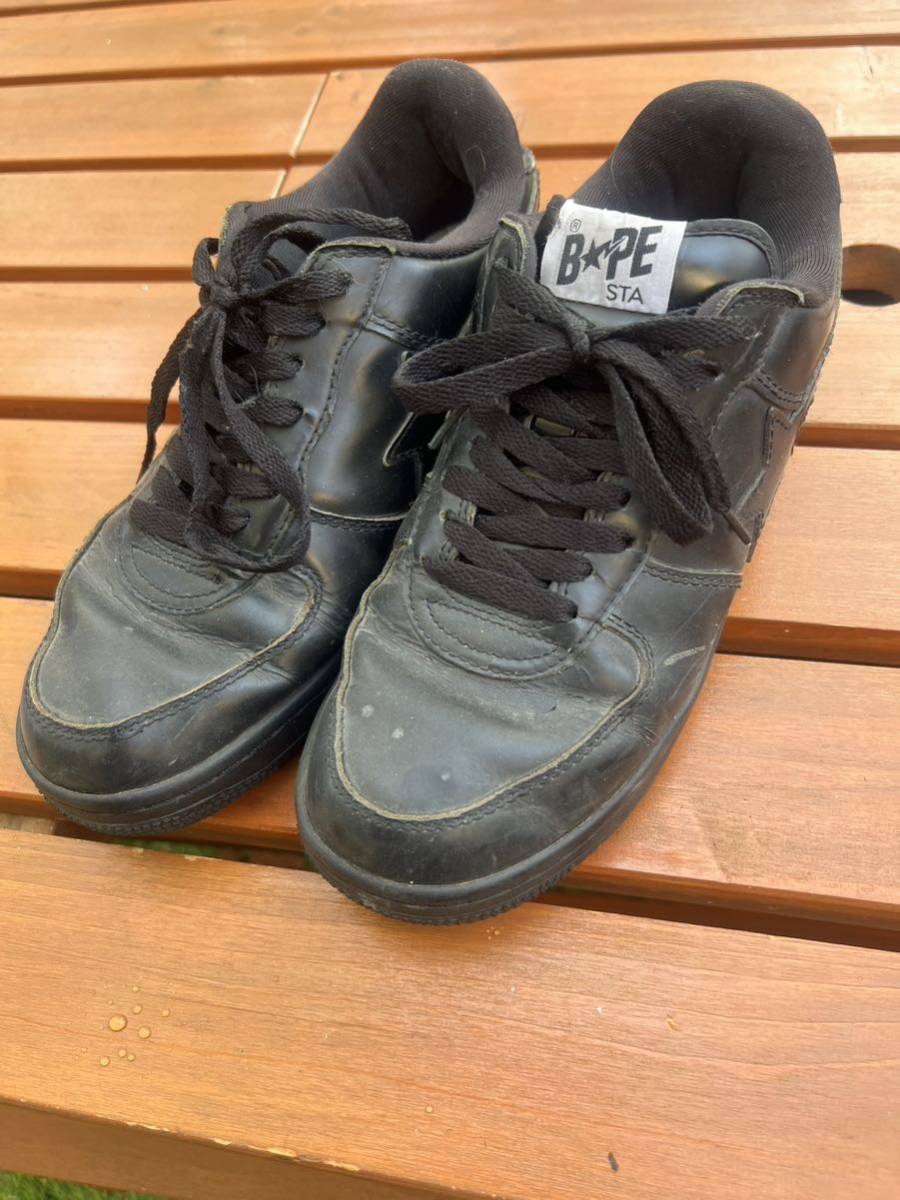 a batging ape スニーカー　黒　ブラック　27cm BAPE ベイプ