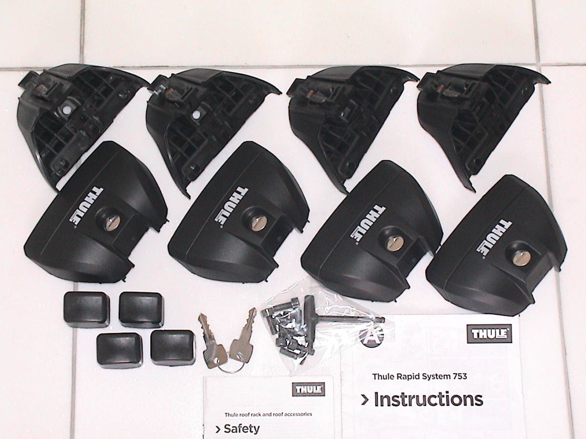 THULE】 スーリー☆フットth753(後期モデル)カギ付☆レガシィ等/USED