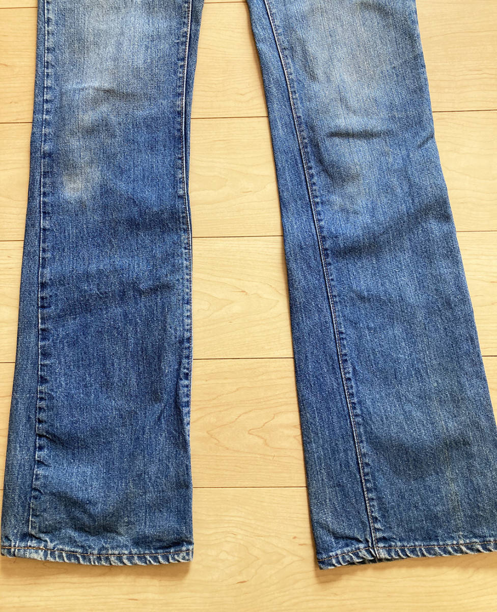 517 66後期 ボタン裏16 リーバイス 70年代 ブーツカット デニム パンツ 