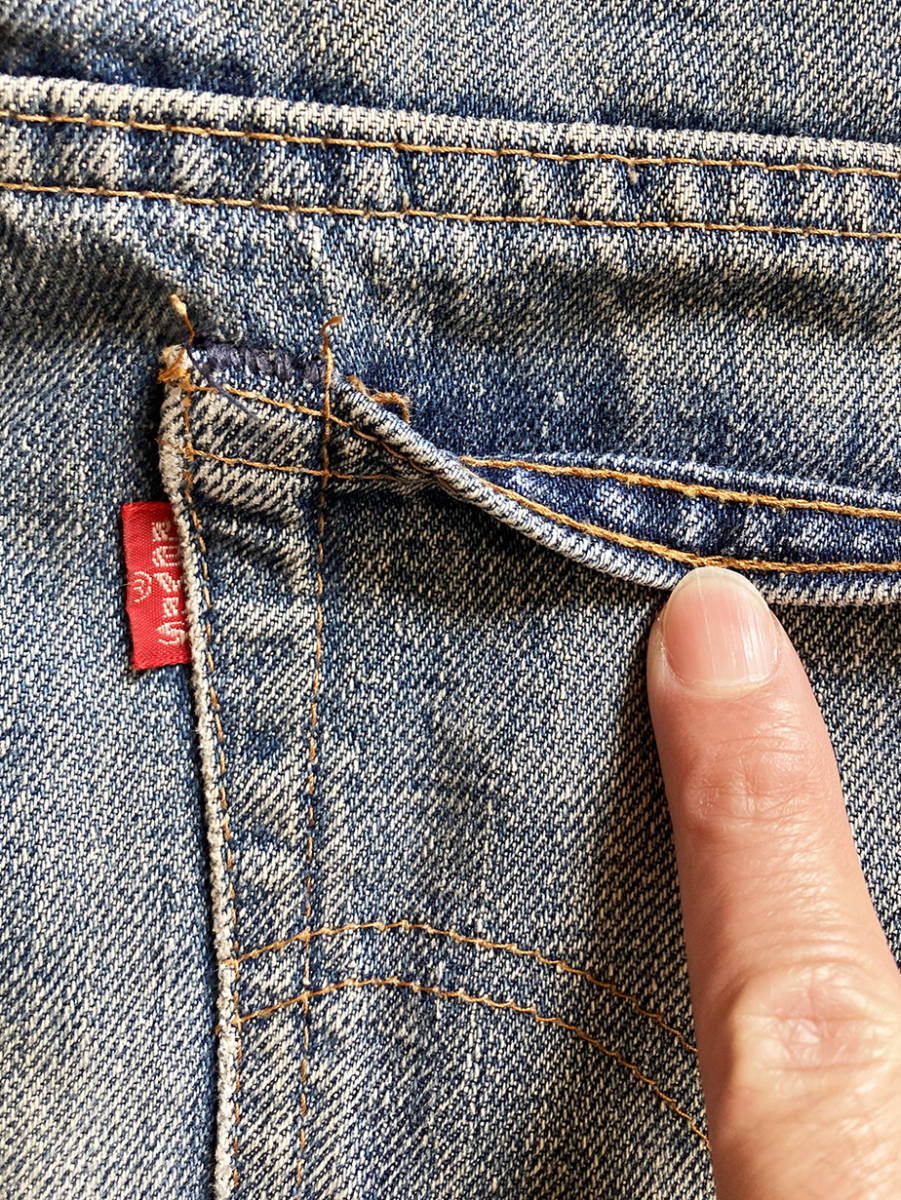 517 66後期 ボタン裏16 リーバイス 70年代 ブーツカット デニム パンツ 