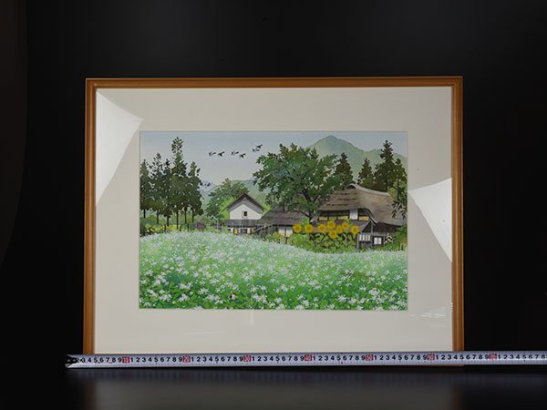 加】1376e ◇模写◇ イシヤママリオ 石山毬緒 作 『 蕎麦の花は古里の