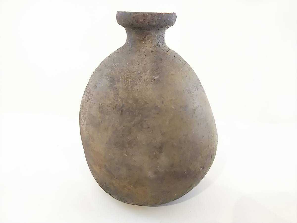 ☆ 人間国宝 共箱 山本陶秀 景色最高作 備前ぐい呑 李朝 華