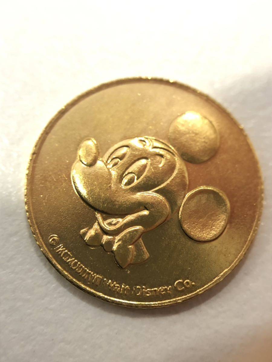値下げ！ディズニー　ミッキーマウス1/20オンスプルーフ金貨 純金 金貨 ミッキーマウス ディズニー 24金 1.58g 1/20 オンス コイン