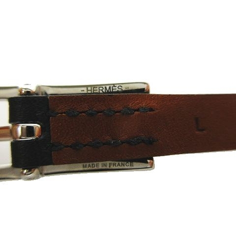 エルメス HERMES レザー ブレスレット ビーアピ ドゥブルトゥール 2連