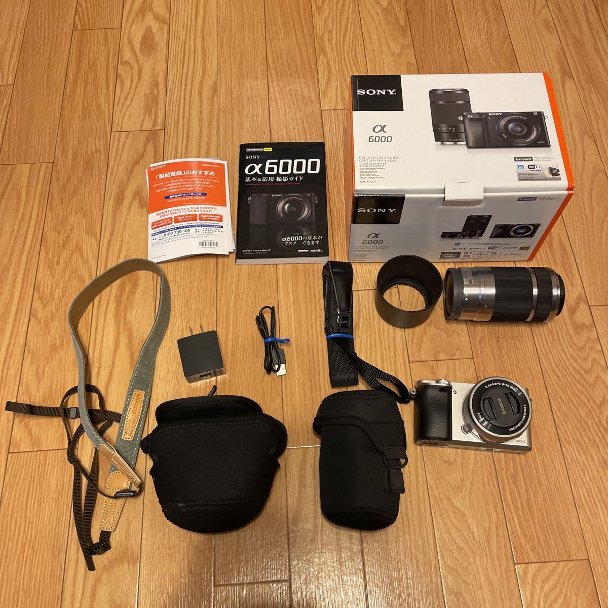 SONY α6000 本体 E PZ 16-50mm ソニー純正レンズ、ケース付