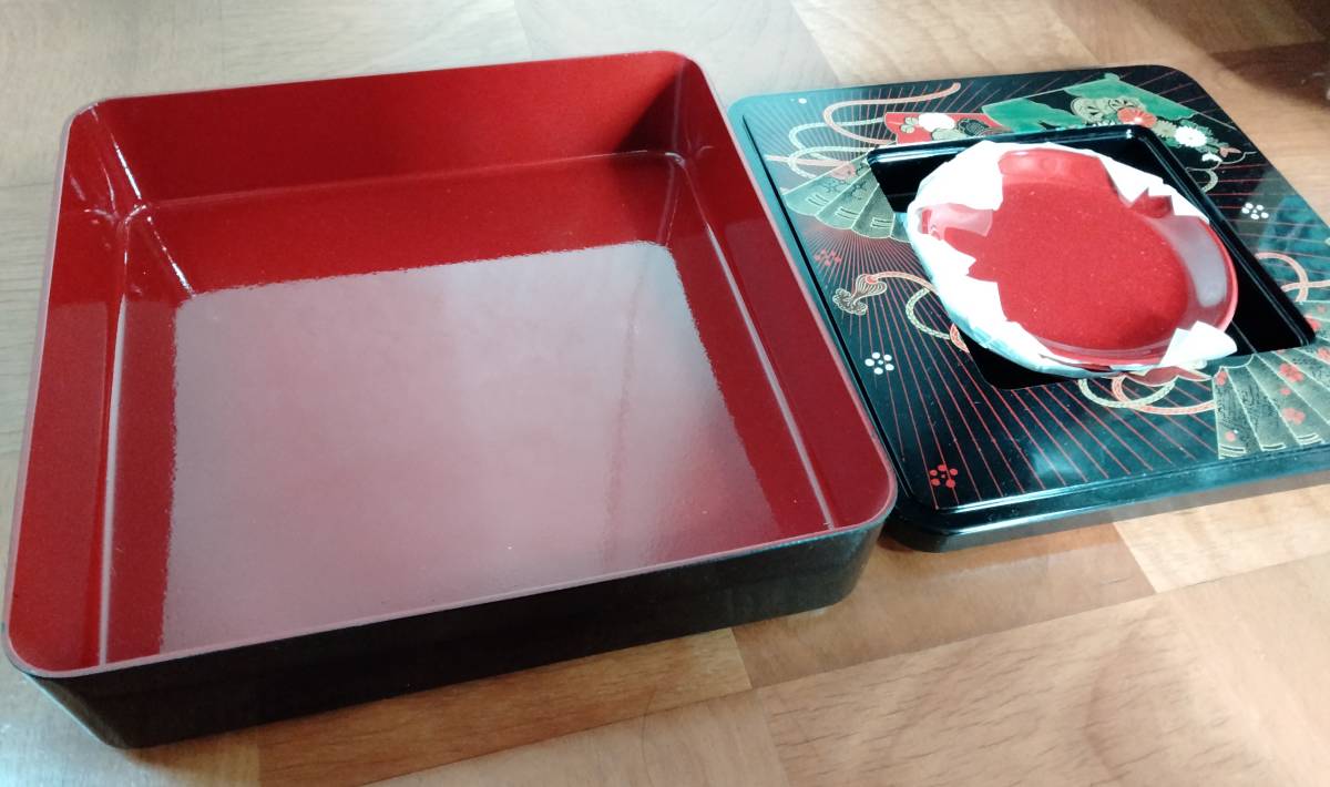 重箱/塗り箱 昭和レトロ 小皿入れ子