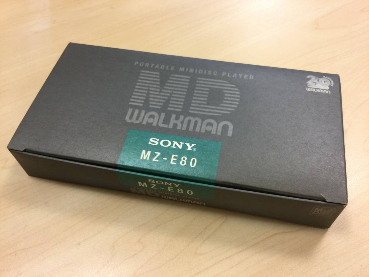 ★未使用　SONY　MD WALKMAN　MZ-E80　イエロー　PORTABLE MINIDISC PLAYER　★美品　MDウォークマン