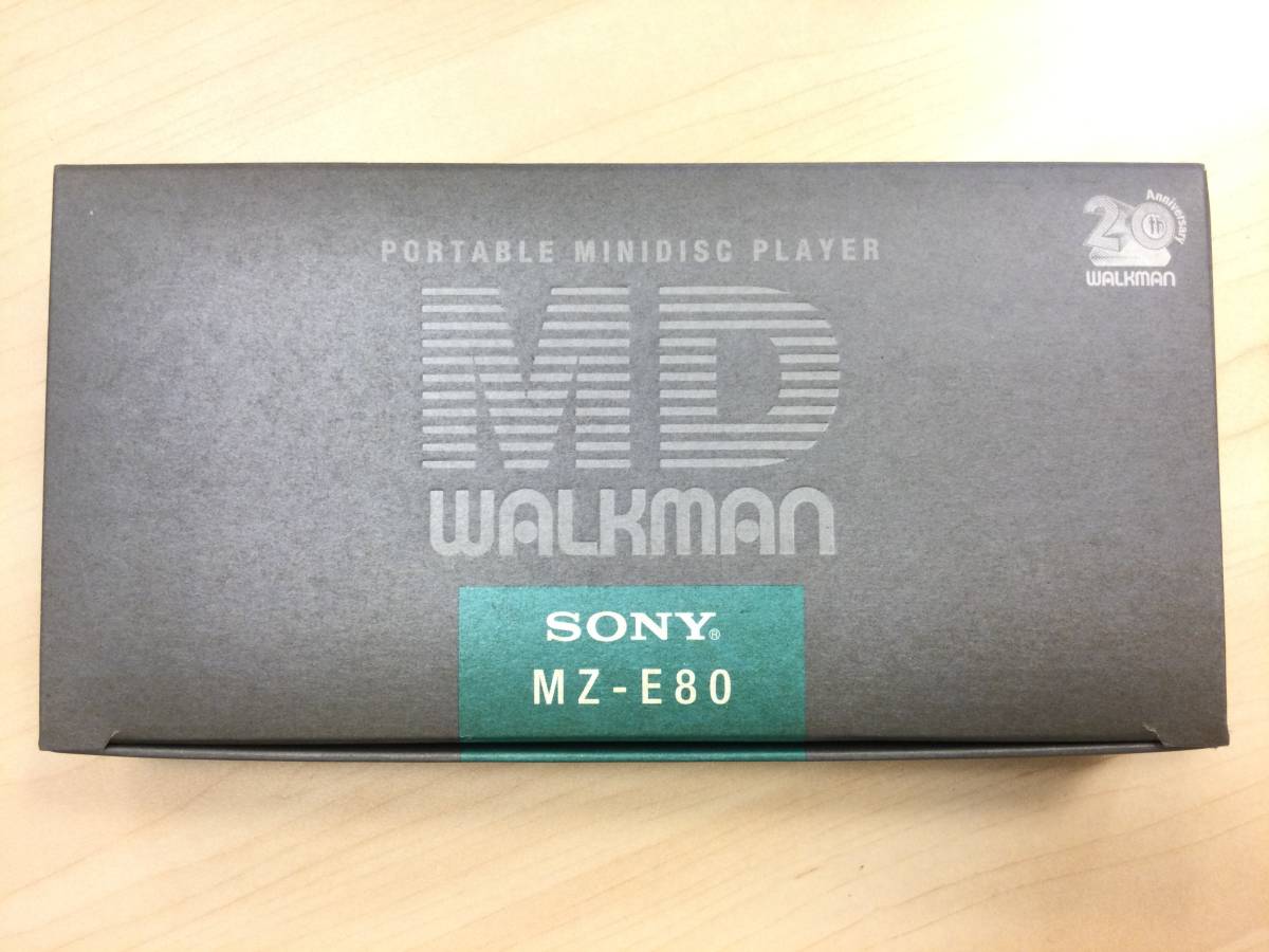 ★未使用　SONY　MD WALKMAN　MZ-E80　イエロー　PORTABLE MINIDISC PLAYER　★美品　MDウォークマン