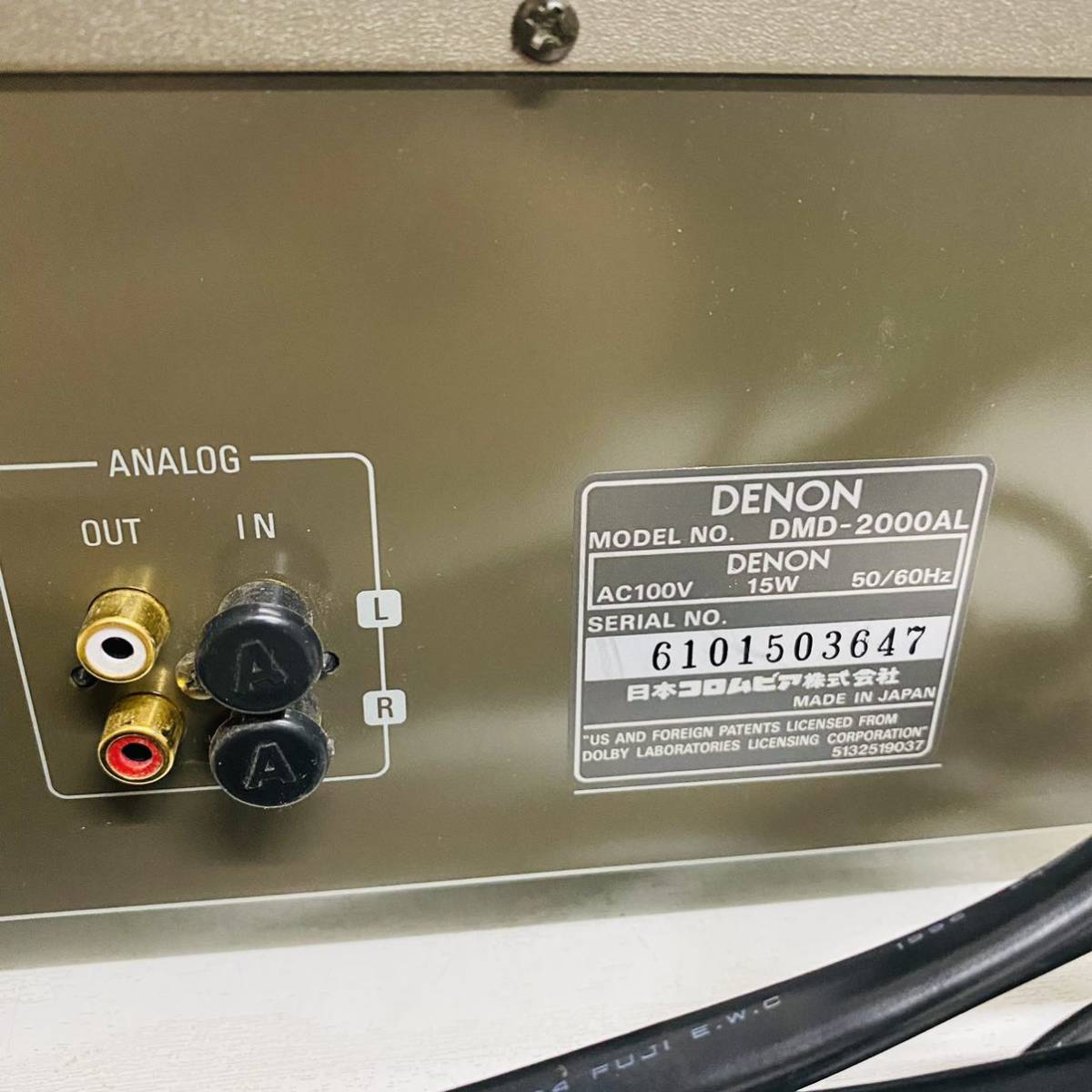 ジャンク】DENON デノン MDデッキ MDレコーダー MDプレーヤー DMD