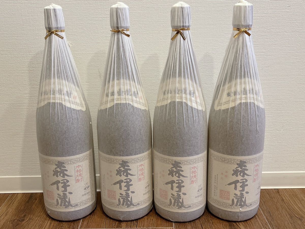 焼酎 森伊蔵 1800ml 25度 【新品未開栓】 焼酎 森伊蔵 新ラベル 1800ml 25％ 未開栓 4本セット 本格焼酎 - 森