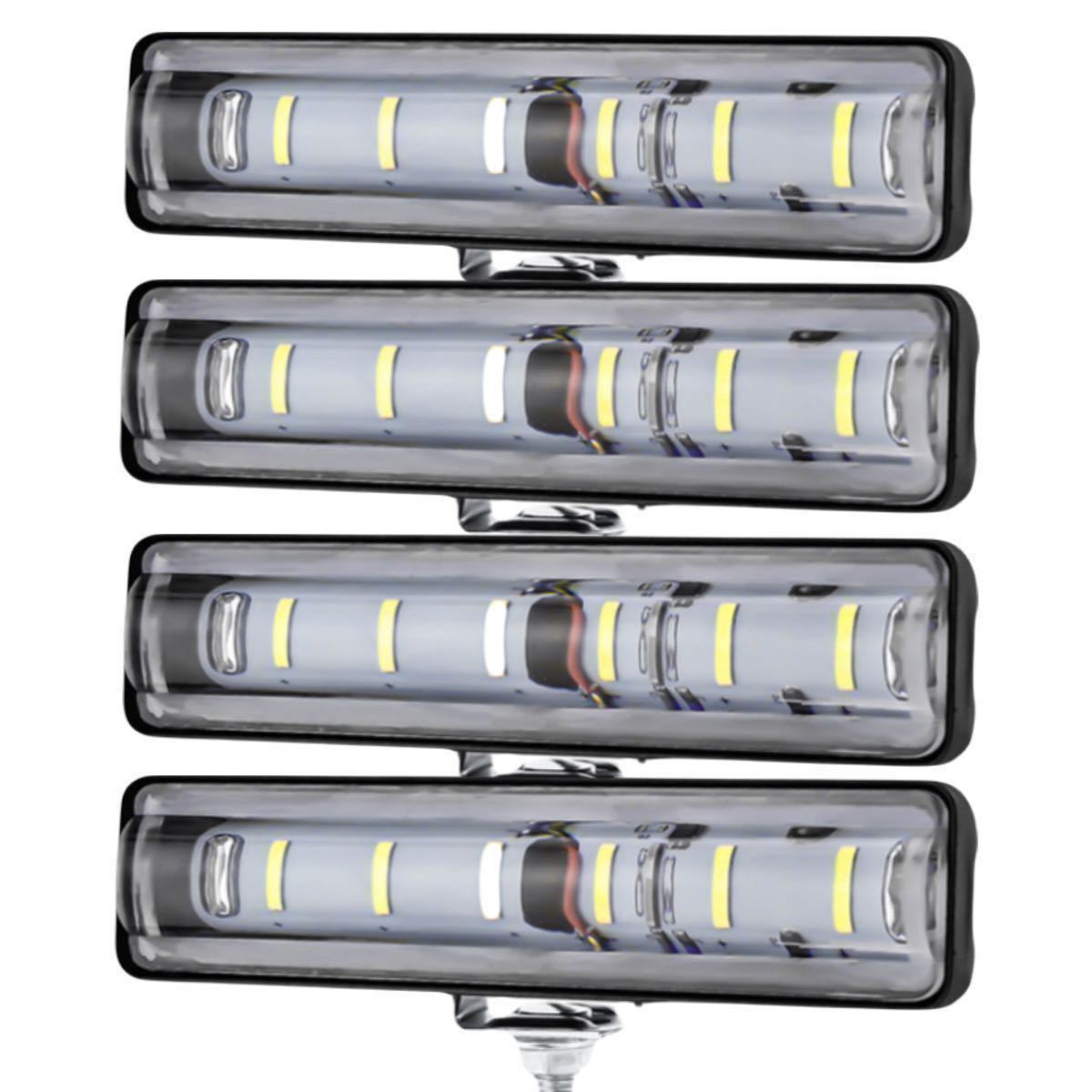 ☆様 LEDワークライト ライトバー マーカー 18w 4個 作業灯 補助灯 車幅灯