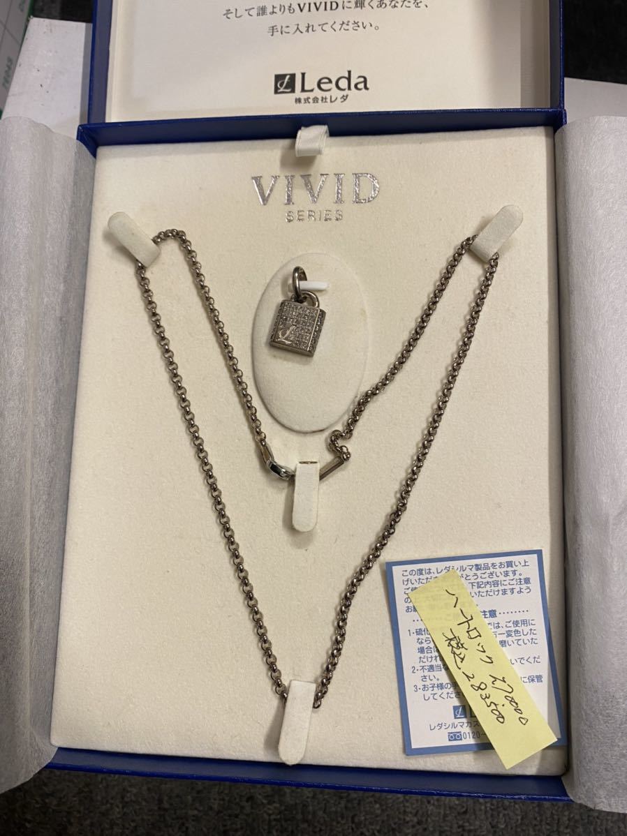 Leda レダシルマ ゲルマニウム VIVID ハートロック ダイヤモンド0.72ct 
