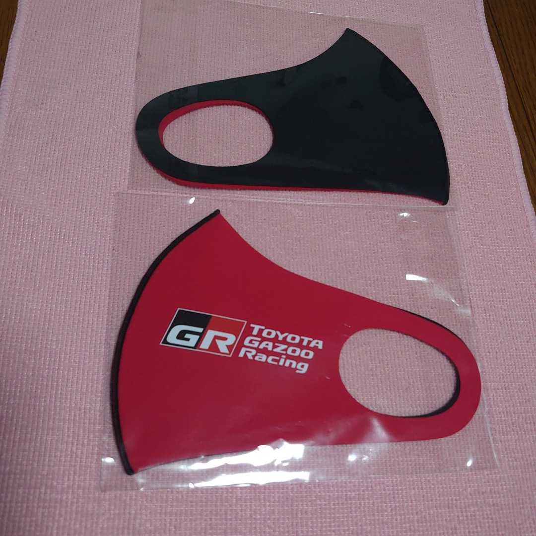新品　トヨタ　GRマスク2枚セット　TOYOTA GAZOO Racing トヨタ ガズー レーシング GR トヨタGRカ\u2015ボンファイバー柄マスクフック2個価格激安価格値引き不可 タミヤ