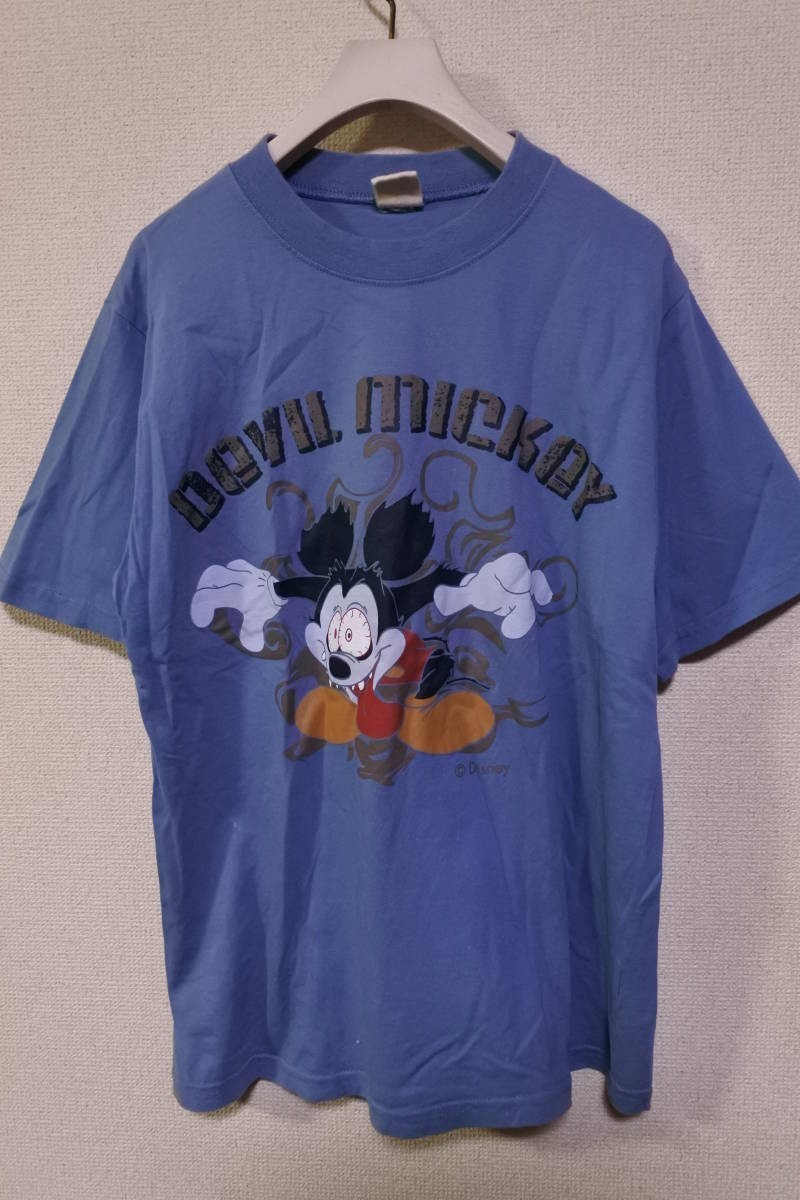 00's DEVIL MICKY Runaway Brain Tee ディズニー ミッキーのアルバイト