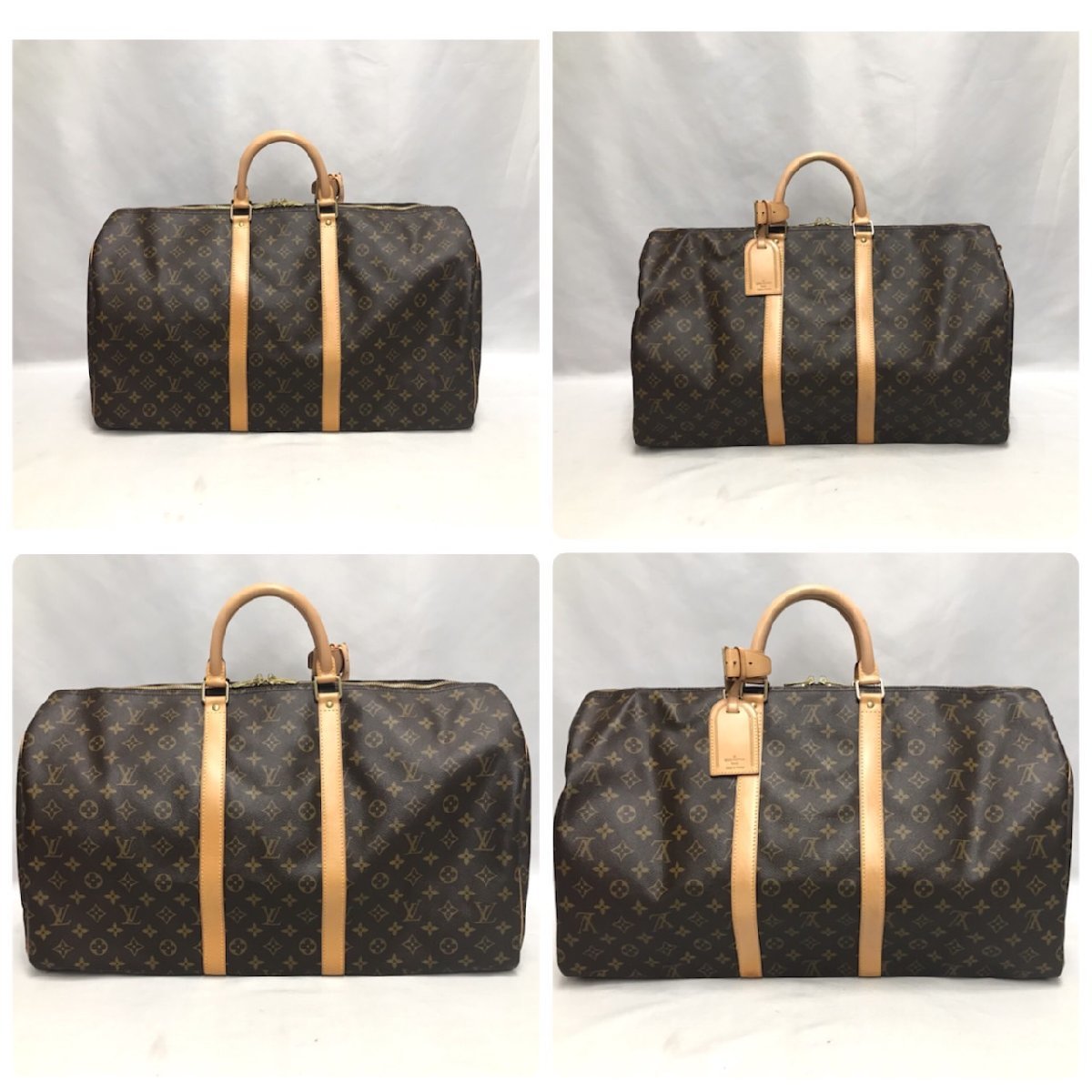 LOUIS VUITTON ルイヴィトン モノグラム キーポル55 バンドリエール 