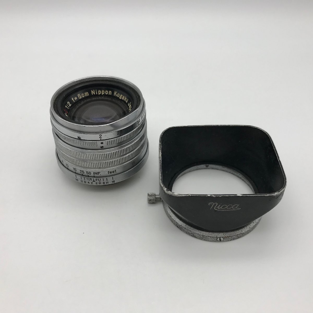 NIKKOR-H・C 5cm f2 ニッコール 50ｍｍ Nippon Kogaku Japan 日本光学 ライカ Lマウント ダブルヘリコイドを搭載し、近接撮影可能なレンズ