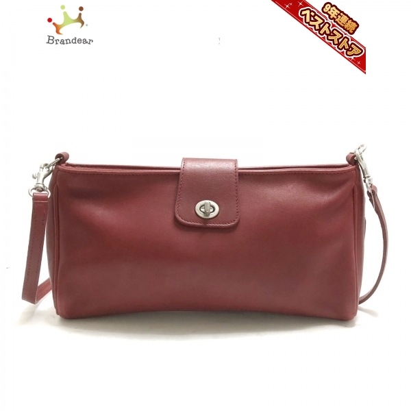 コーチ COACH ショルダーバッグ 9818 - レザー レッド バッグ