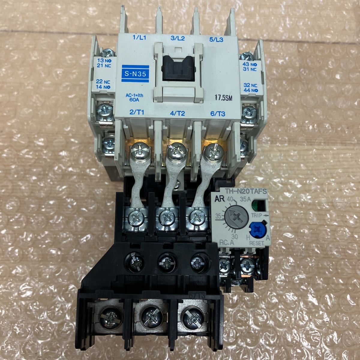 S-N35 電磁接触器 三菱 S-N50-AC-110V 新S-N50 S-N（CX)シリーズ[仕様 三菱　MITSUBISHI　S-N35　電磁接触器　マグネットスイッチ　TH-N20TAFS　サーマルリレー　C-537