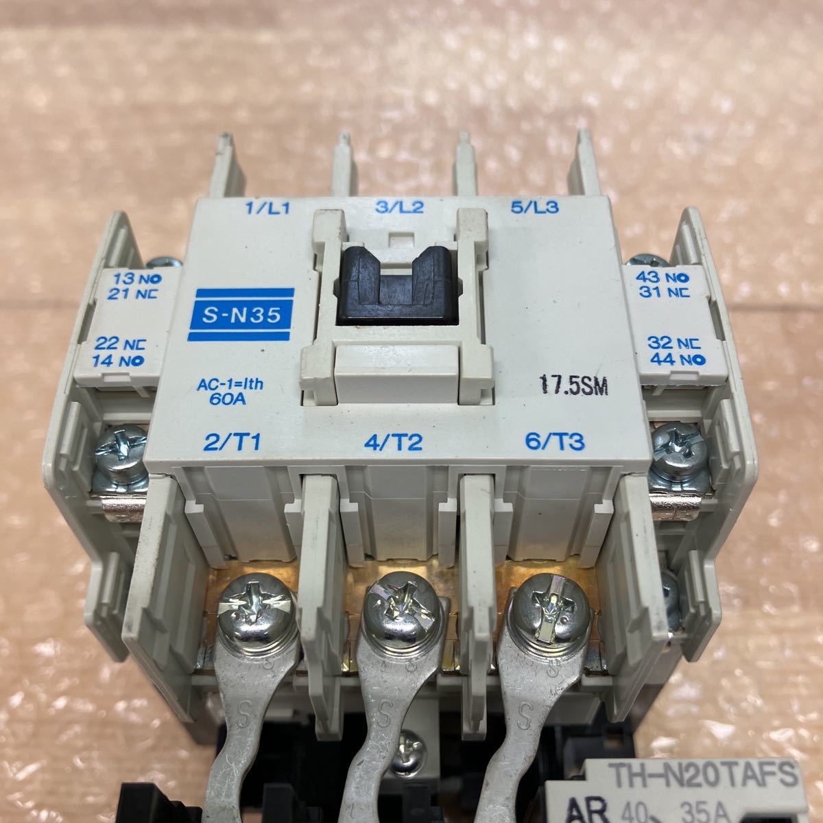 S-N35 電磁接触器 三菱 S-N50-AC-110V 新S-N50 S-N（CX)シリーズ[仕様 三菱　MITSUBISHI　S-N35　電磁接触器　マグネットスイッチ　TH-N20TAFS　サーマルリレー　C-537