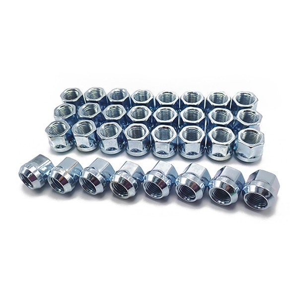 M14×1.5 19HEX ホイールナット 貫通タイプ シルバー 32個セット シルバラード ハマーH2 14mmx1.5 オープンエンドホイールナット