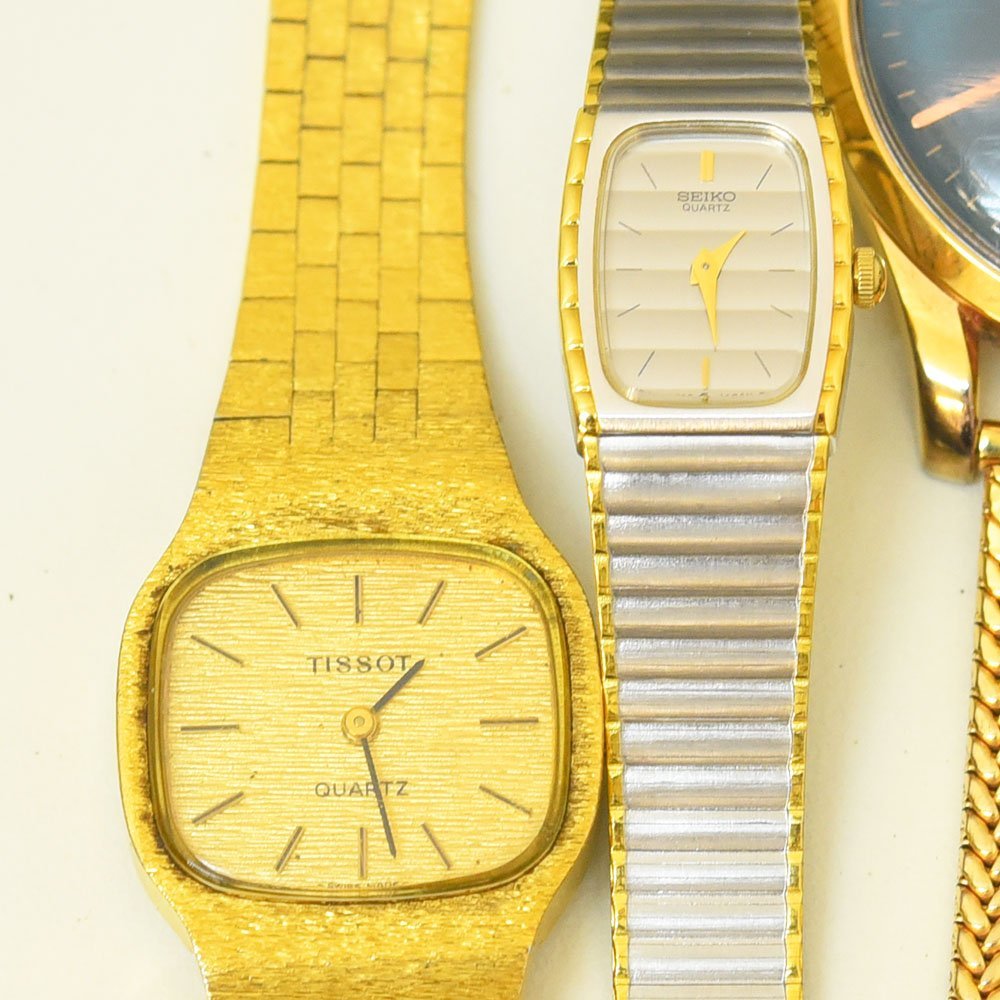 1円 可動品 腕時計 10本 ティソ セイコー ラドー 等 他 クォーツ  
