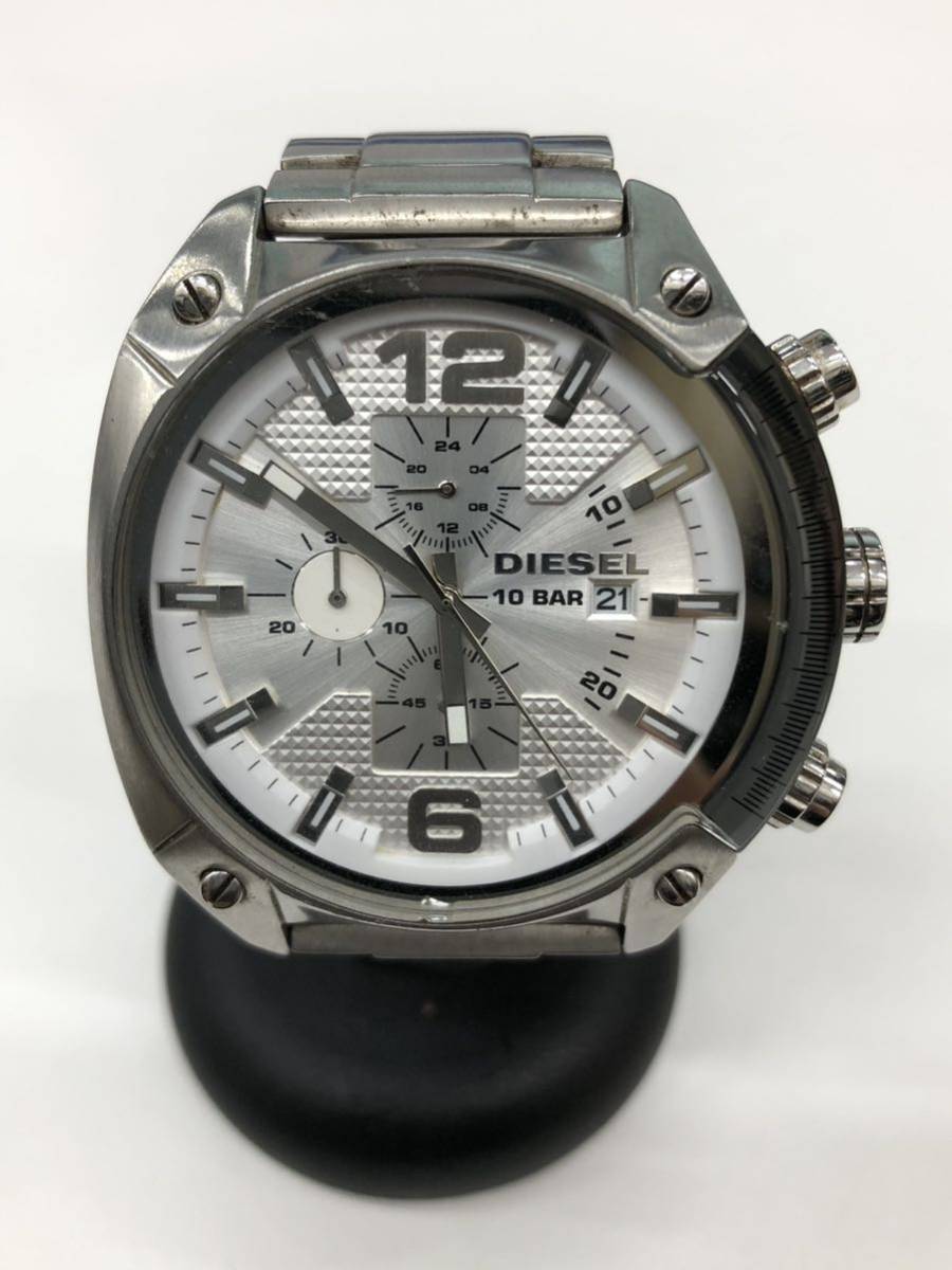 B2/【稼働品】DIESEL DZ-4203 クォーツ クロノグラフ メンズ腕時計 