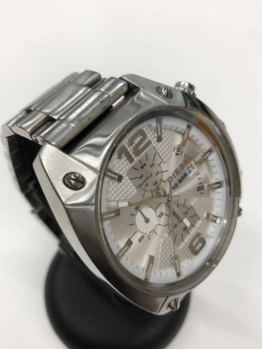 B2/【稼働品】DIESEL DZ-4203 クォーツ クロノグラフ メンズ腕時計 