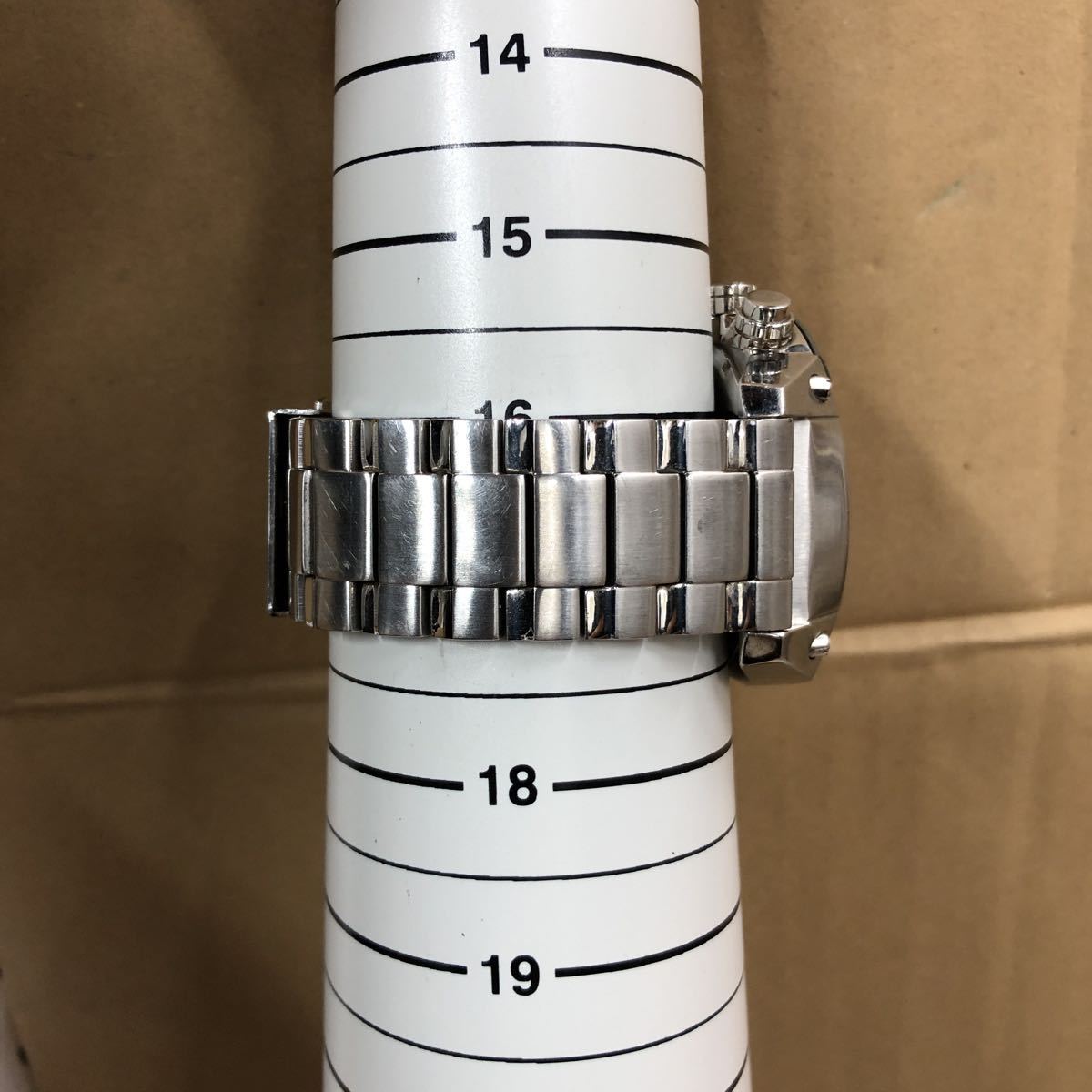 B2/【稼働品】DIESEL DZ-4203 クォーツ クロノグラフ メンズ腕時計 