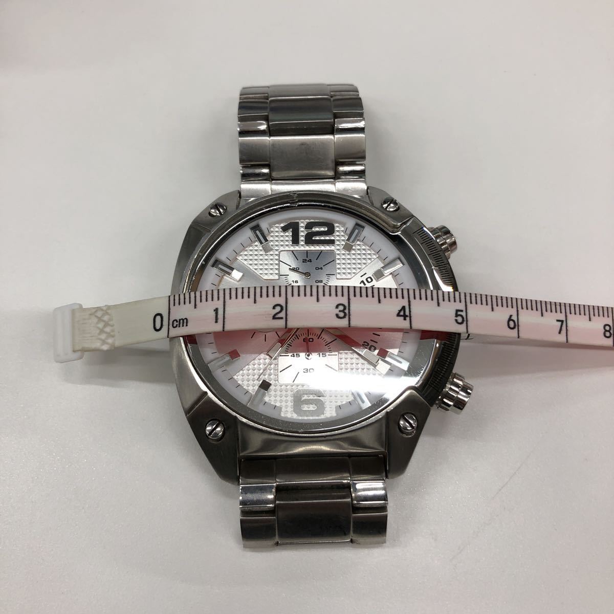 B2/【稼働品】DIESEL DZ-4203 クォーツ クロノグラフ メンズ腕時計 