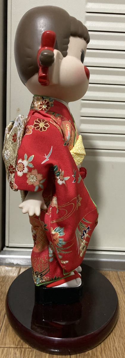 ☆ 不二家 晴れ着 ペコちゃん 人形 茜の晴れ着 誕生50周年記念 陶器 