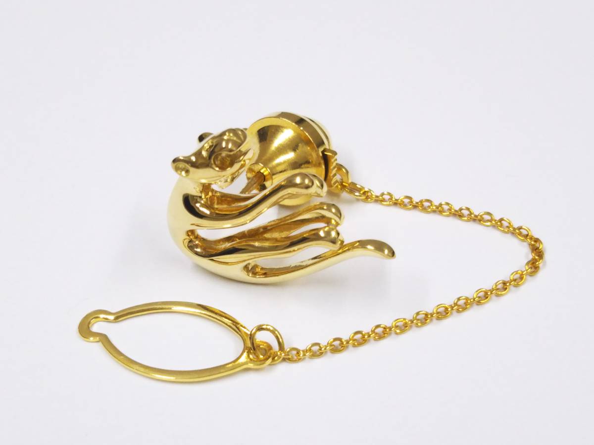 クリーニング済】K18 750刻印 ゴールド タイタック タイピン 総重量約