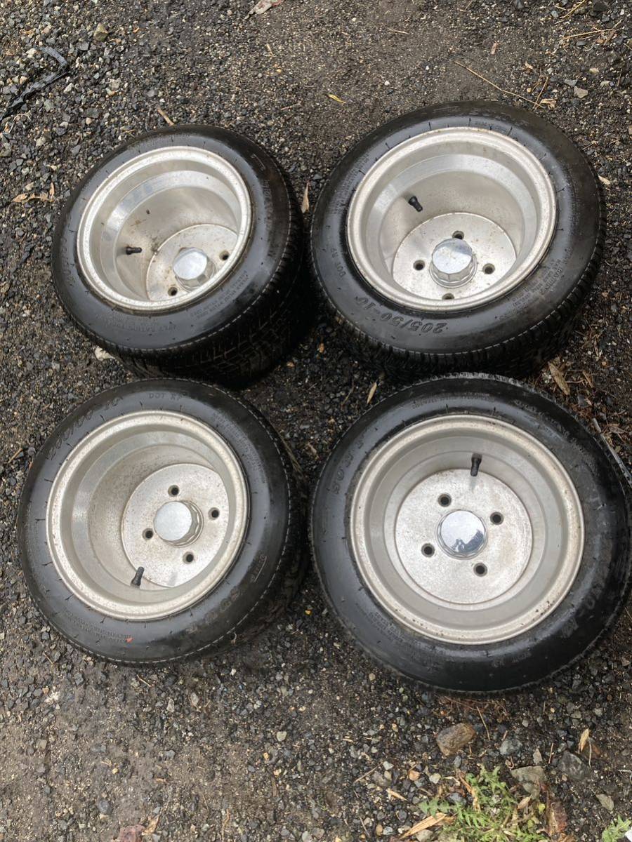 バギー　ミニバギー　ホイール　205-50-10 4穴　中古　タイヤホイール