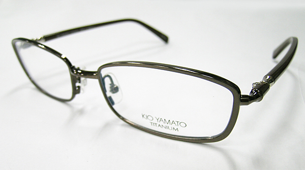 値下 日本製 KIO YAMATO 眼鏡フレーム KT304A-35 ブラウン 茶 新品 フルリム チタン