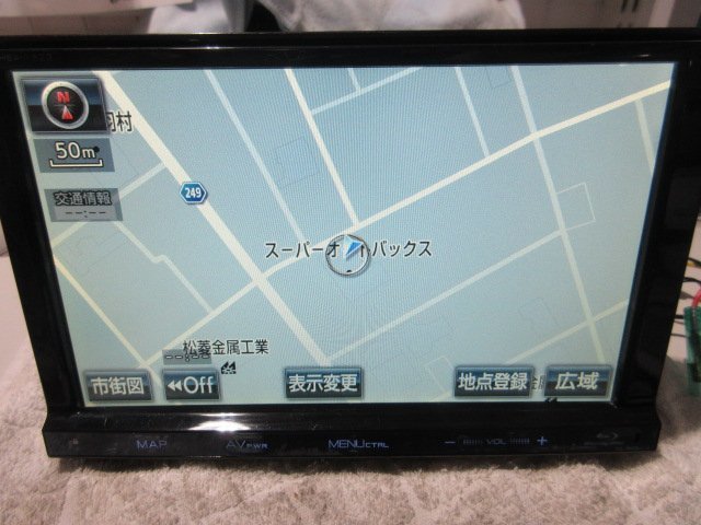 トヨタ純正 NHBA-X62G CD/DVD/ブルーレイ対応 8インチナビ 中古品 