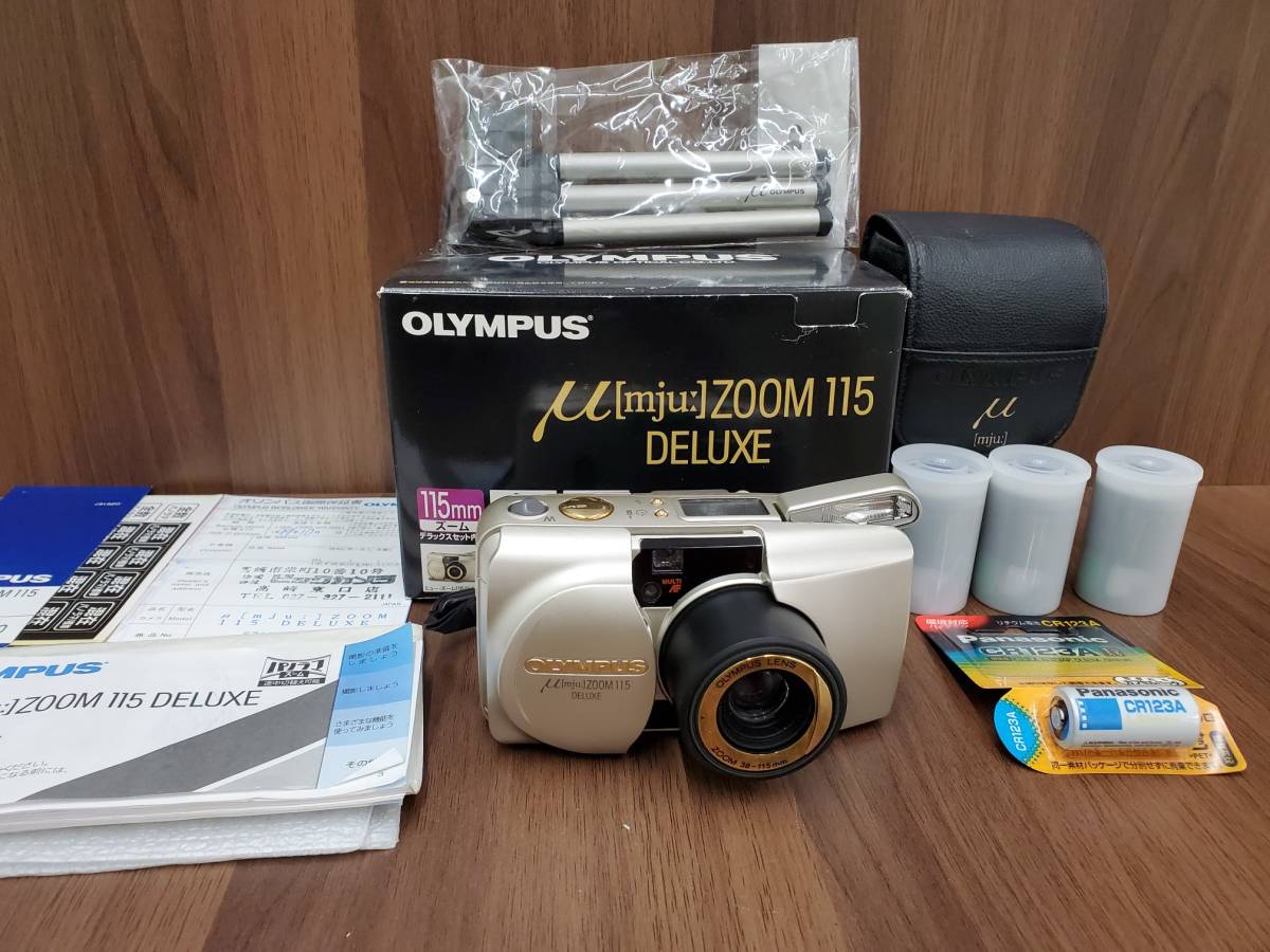 動作確認済み OLYMPUS μ【mju：】ZOOM115 フィルムカメラ 動作確認済