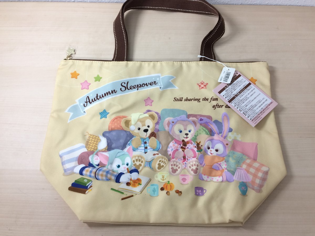 ディズニー　《未使用品》TDR　ダッフィー＆フレンズ　オータムスリープオーバー　トートバッグ　タグ付き 7A69 【60】