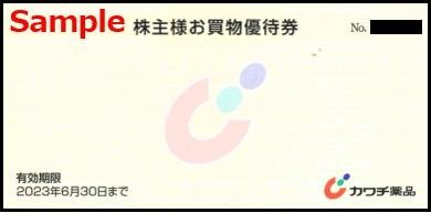 ◆06-01◆カワチ薬品 株主優待券(お買物優待券500円×10枚綴り) 1冊D◆