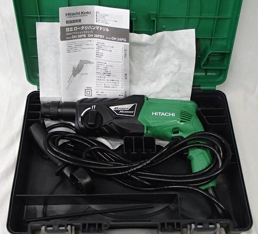 【超激得，お買い得】 HiKOKI ハイコーキ ロータリハンマドリル DH24PG 日立工機 アウトレット(本体)｜売買されたオークション情報、yahooの商品情報をアーカイブ公開 - オークファン ハンマドリル