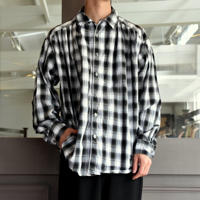 AIE Painter AiE ペインターシャツ S オンブレ シャドーチェック