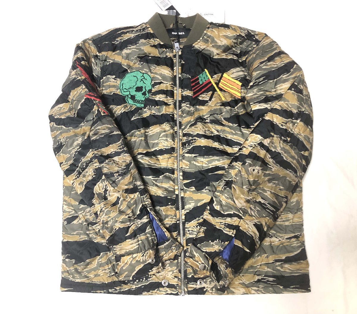 □ 新品 DIESEL ディーゼル スーベニアジャケット GET UP QUESTION 
