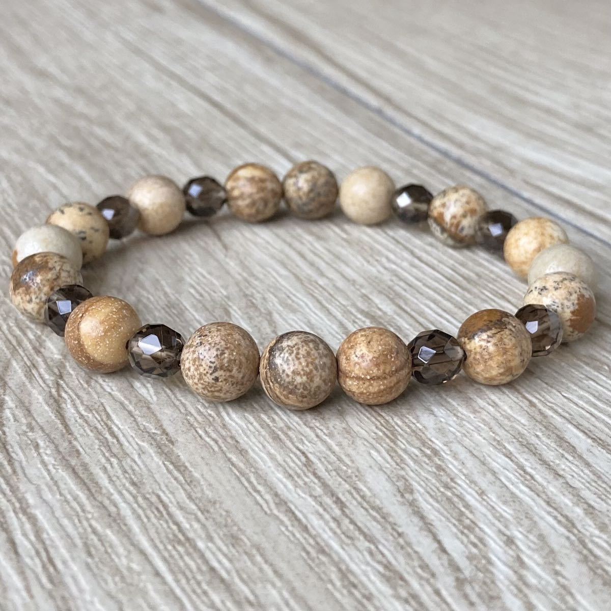 決断力を身につけ仕事運を上げるパワーストーンブレスレット/ピクチャージャスパー