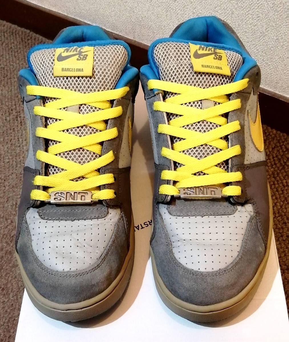即決ナイキSB限定ズームチームエディションサンツ黄ブルー水色グレーローラースケートボード白黒青NIKEイエロー灰ホワイトブラックスケボー