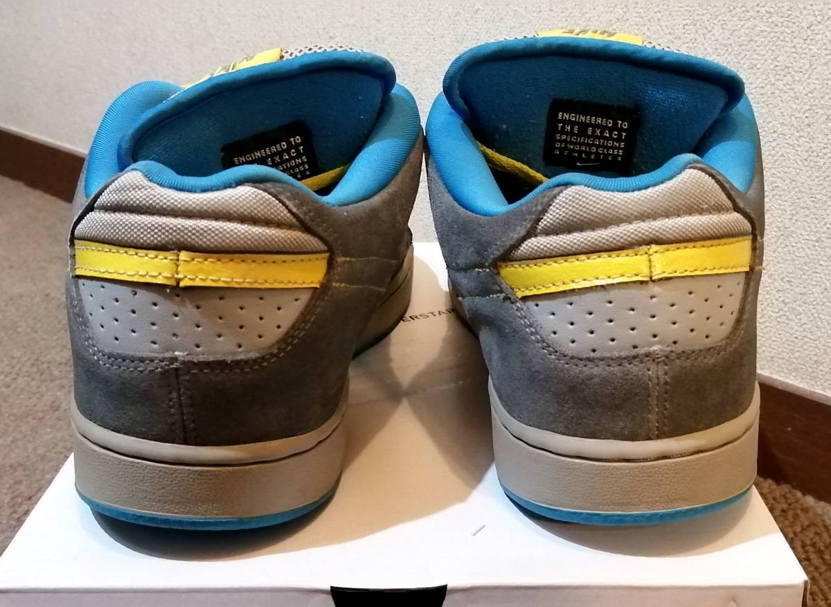 即決ナイキSB限定ズームチームエディションサンツ黄ブルー水色グレーローラースケートボード白黒青NIKEイエロー灰ホワイトブラックスケボー