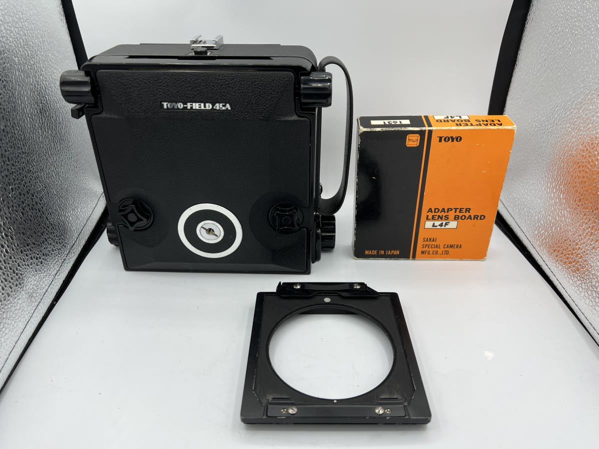 極美品 TOYO 45A linhof ボード用アダプター付き トヨ 東洋 リンホフ